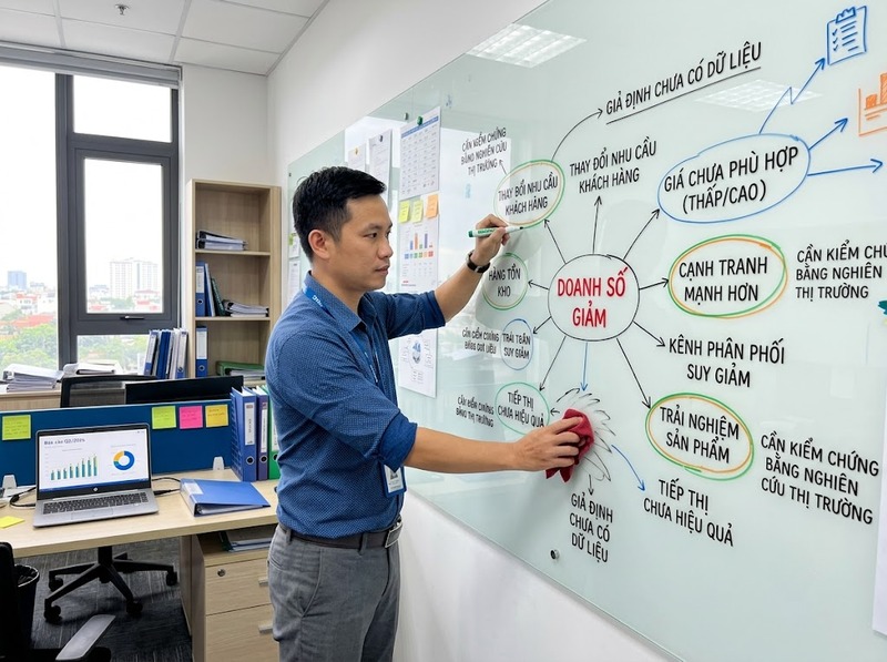 Mục tiêu nghiên cứu thị trường cần cụ thể, đo được và gắn với vấn đề